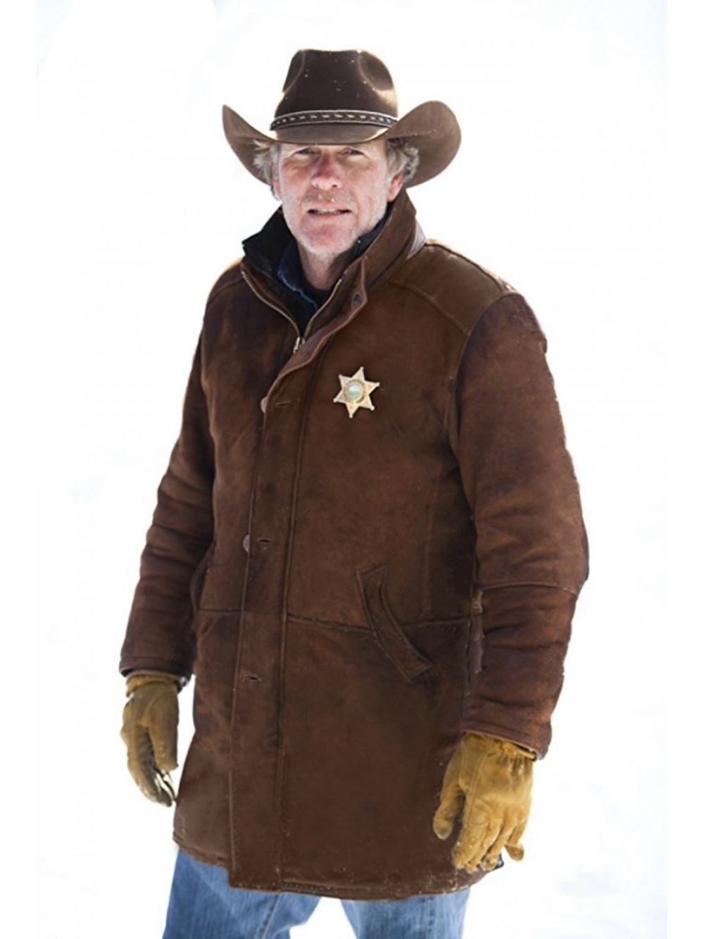 Men’s brown leather jacket from laverapelle